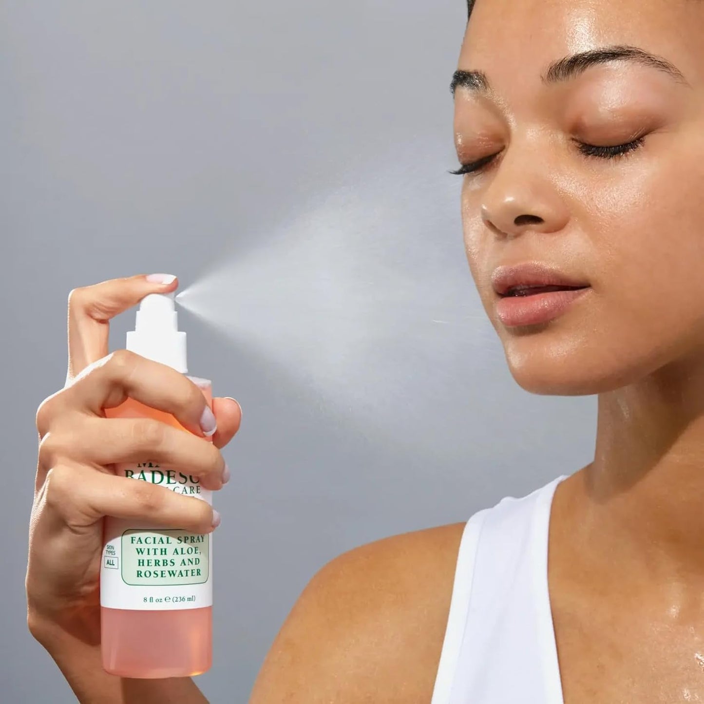 Mario Badescu Facial Spray with Aloe, Herbs and Rose Water for All Skin Types, Face Mist that Hydrates, Rejuvenates & Clarifies