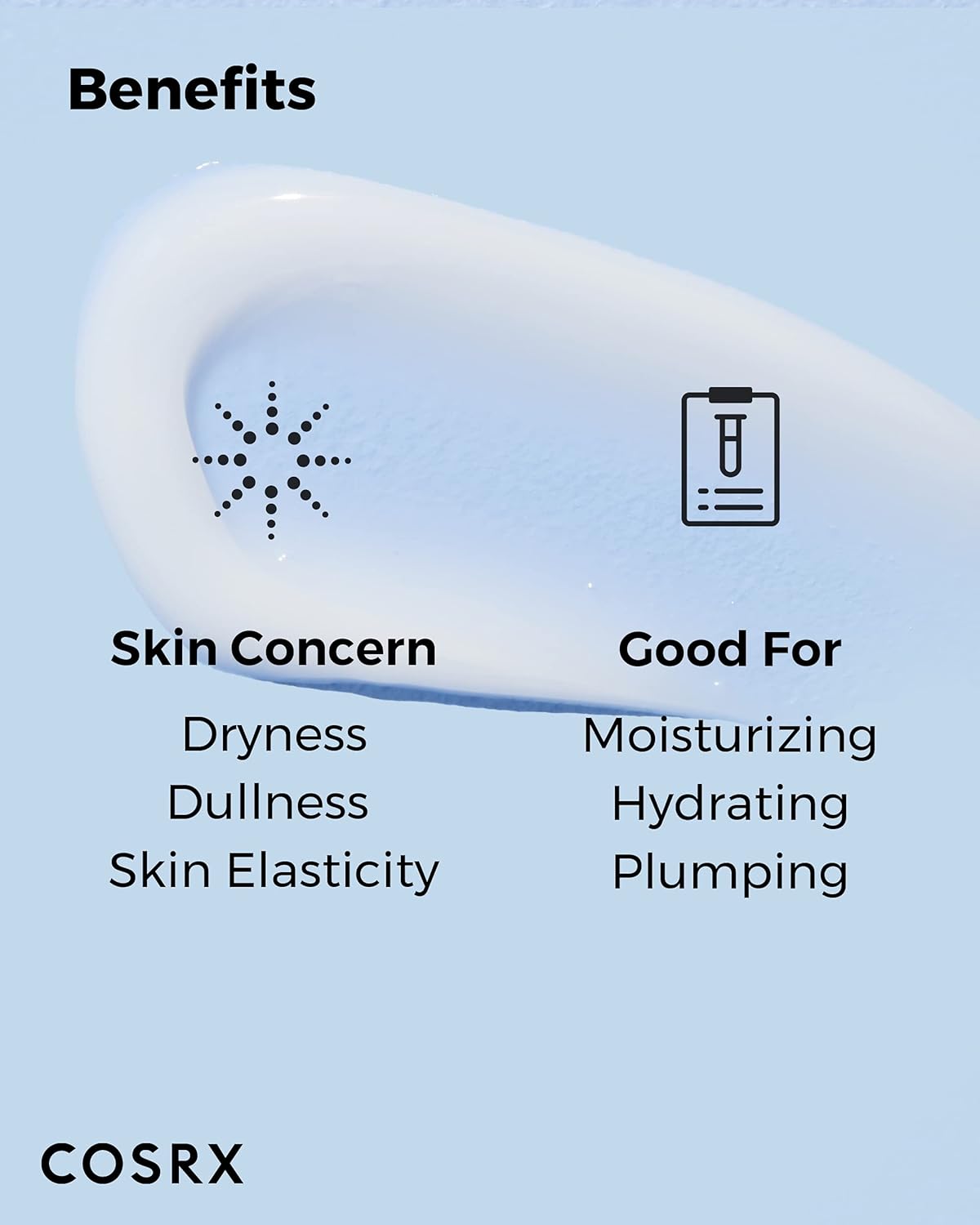 COSRX Hyaluronic Acid Moisturizing Cream, Long-lasting Hydration, Rich Moisturizer for Sensitive Skin 3.52 oz / 100g, Korean Skin Care, Animal Testing Free, Parabens Free