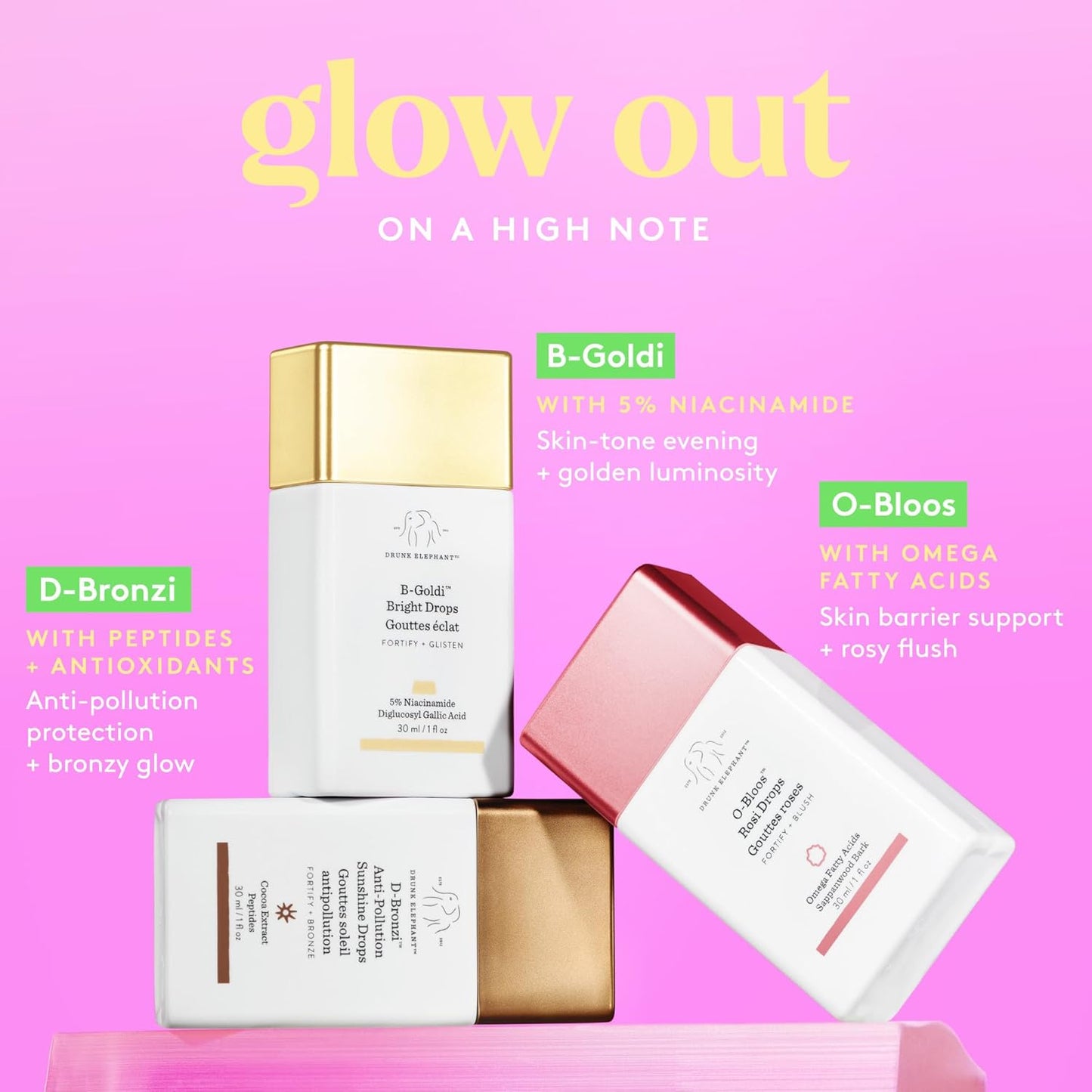 D-Bronzi Anti Pollution Sunshine Drops by Drunk Elephant for Women - 1 oz Drops