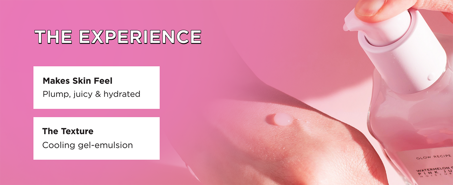 Glow Recipe Pink Juice Hydrating Face Moisturizer for Women & Men - Korean Skin Care Moisturizer with Hyaluronic Acid for Glass Skin - Lightweight Gel Moisturizer for Dry Skin (25ml)