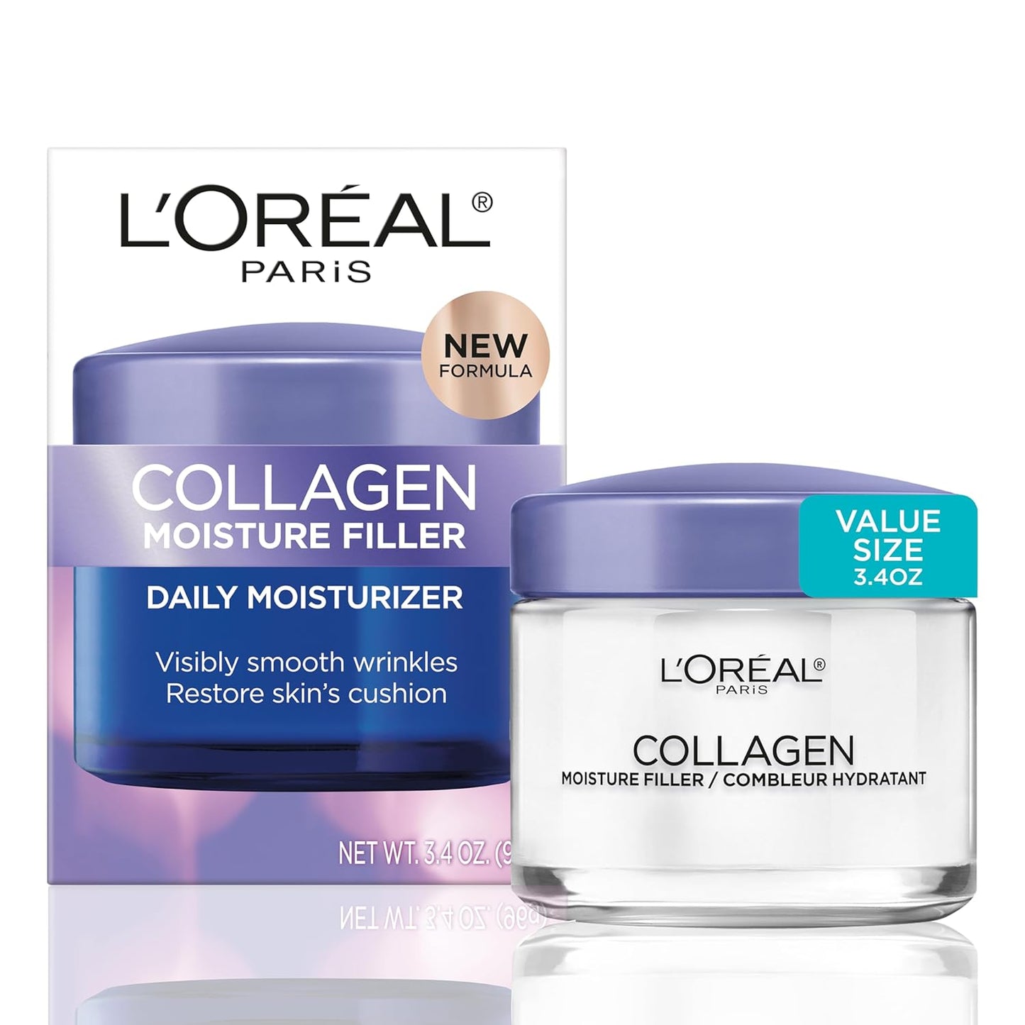 L’Oréal Paris Collagen Daily Face Moisturizer, Reduce Wrinkles, Face Cream 1.7 oz