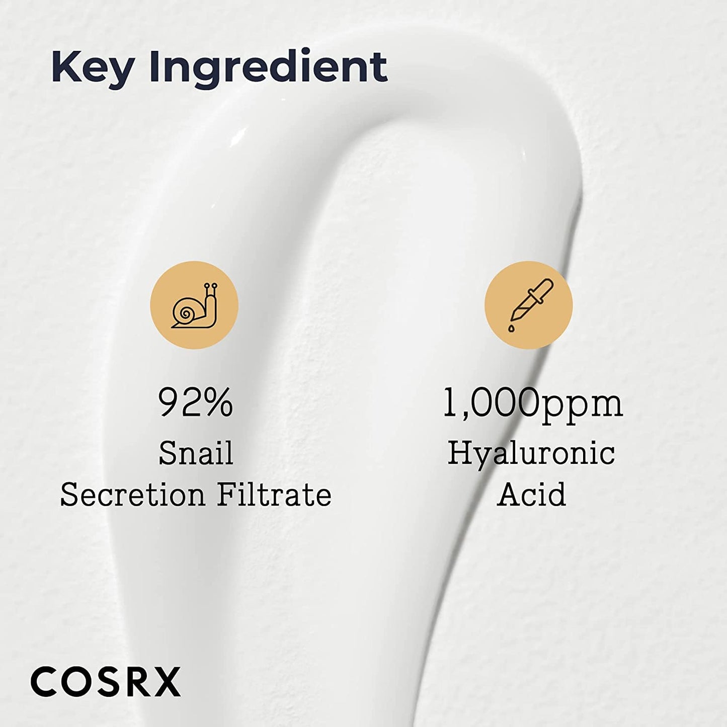 COSRX Snail Mucin 92% Moisturizer, Daily Repair Face Gel Cream Tube Type for Dry, Sensitive Skin, Not Tested on Animals, No Parabens, No Sulfates, No Phthalates, Korean Skin Care (7.05Fl Oz / 200g)