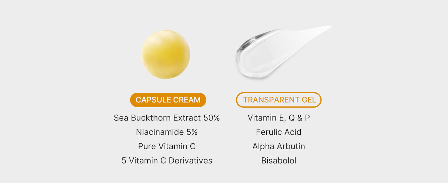 Medicube Deep Vitamin C Golden Capsule Face Moisturizer - Liposome Capsules For Wrinkles, Skin Radiance - Transparent Gel for Glow Hydration - Korean Skin Care 1.94 oz