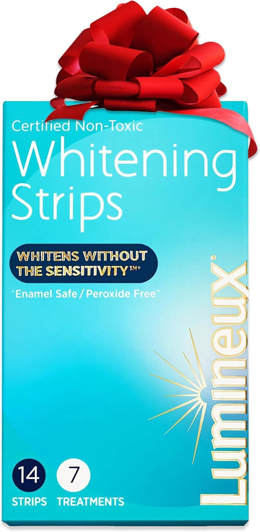 Lumineux Teeth Whitening Strips 7 Treatments - Enamel Safe - Whitening Without The Sensitivity - Dentist Formulated & Certified Non-Toxic