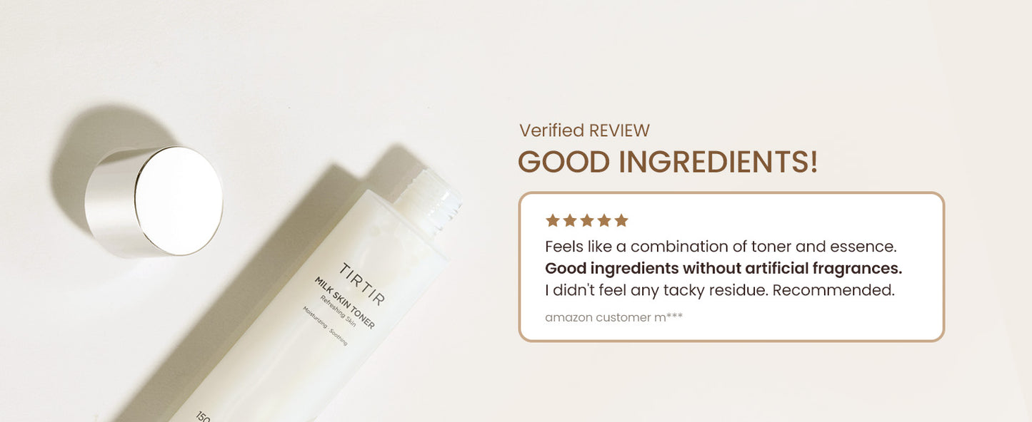 TIRTIR Milk Skin Rice Toner | Deep Moisturizing, Hydrating Toner for face, Niacinamide, Ceramide, Rice Bran Extract, Nature-Oriented Ingredients for Korean Skin Care, Vegan, 5.07 fl.oz.