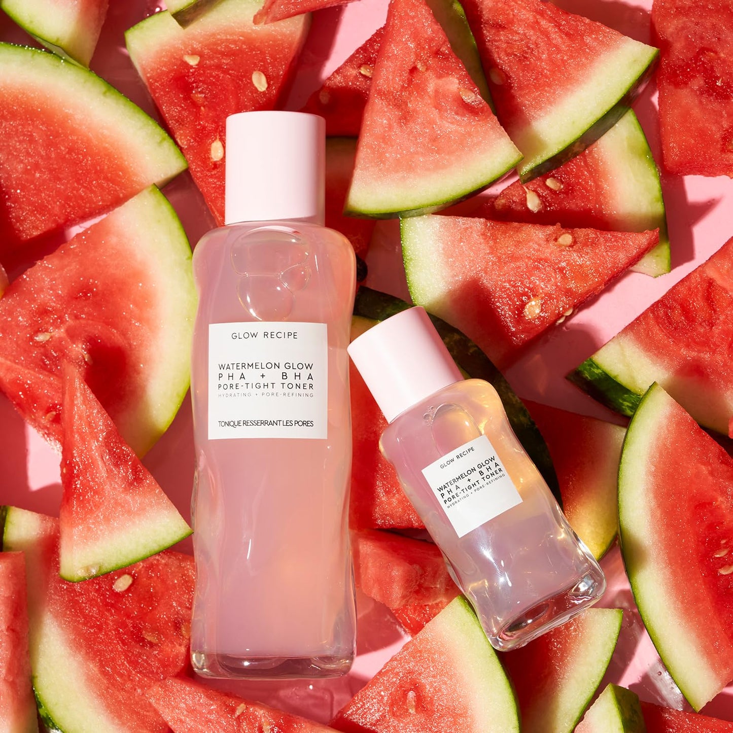 Glow Recipe PHA + BHA Face Toner - Korean Skin Care Toner, Pore Minimizer & Facial Exfoliator for Glass Skin - Tightening & Hydrating Skincare with Hyaluronic Acid & Watermelon (40ml)